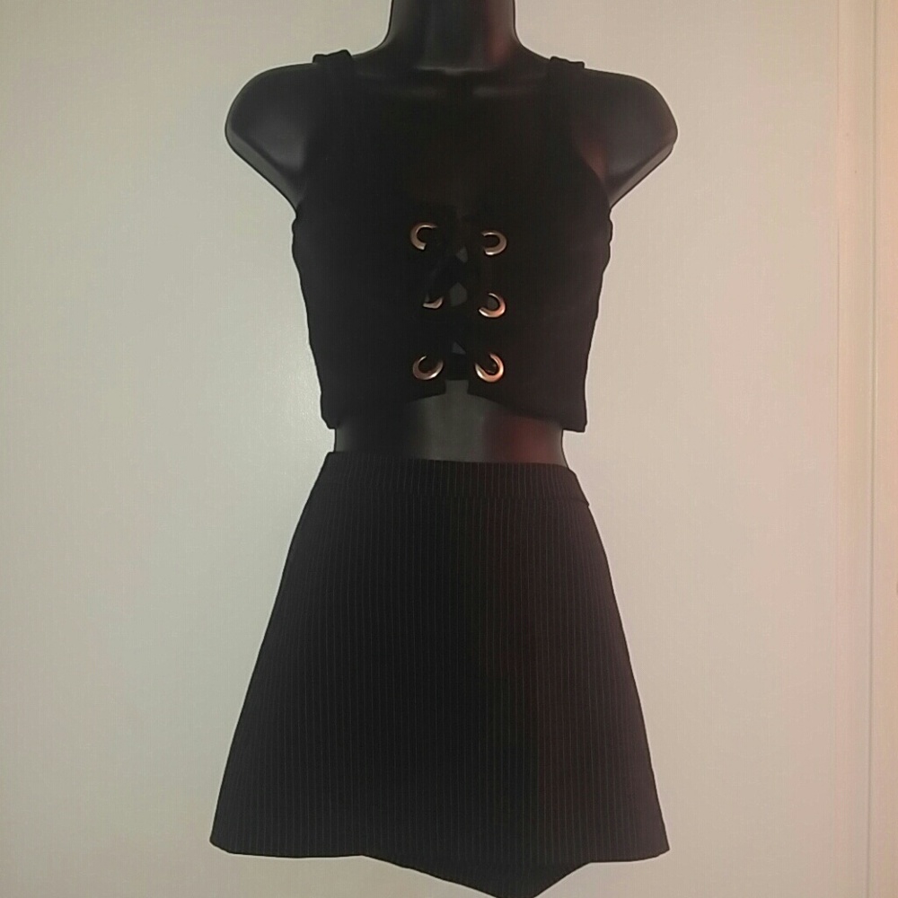 Wet Seal Pinstriped miniskirt